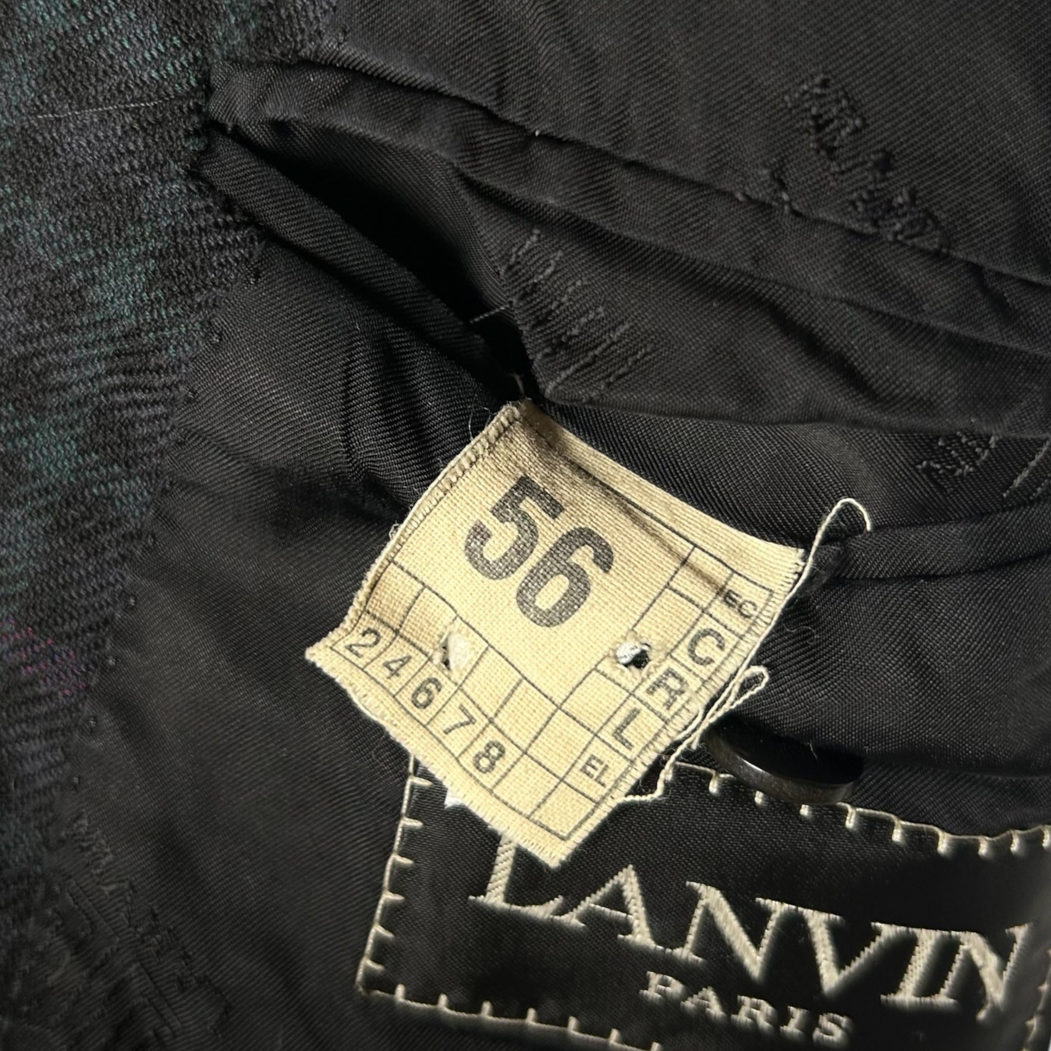 Giacca Sartoriale Lanvin Paris Vintage