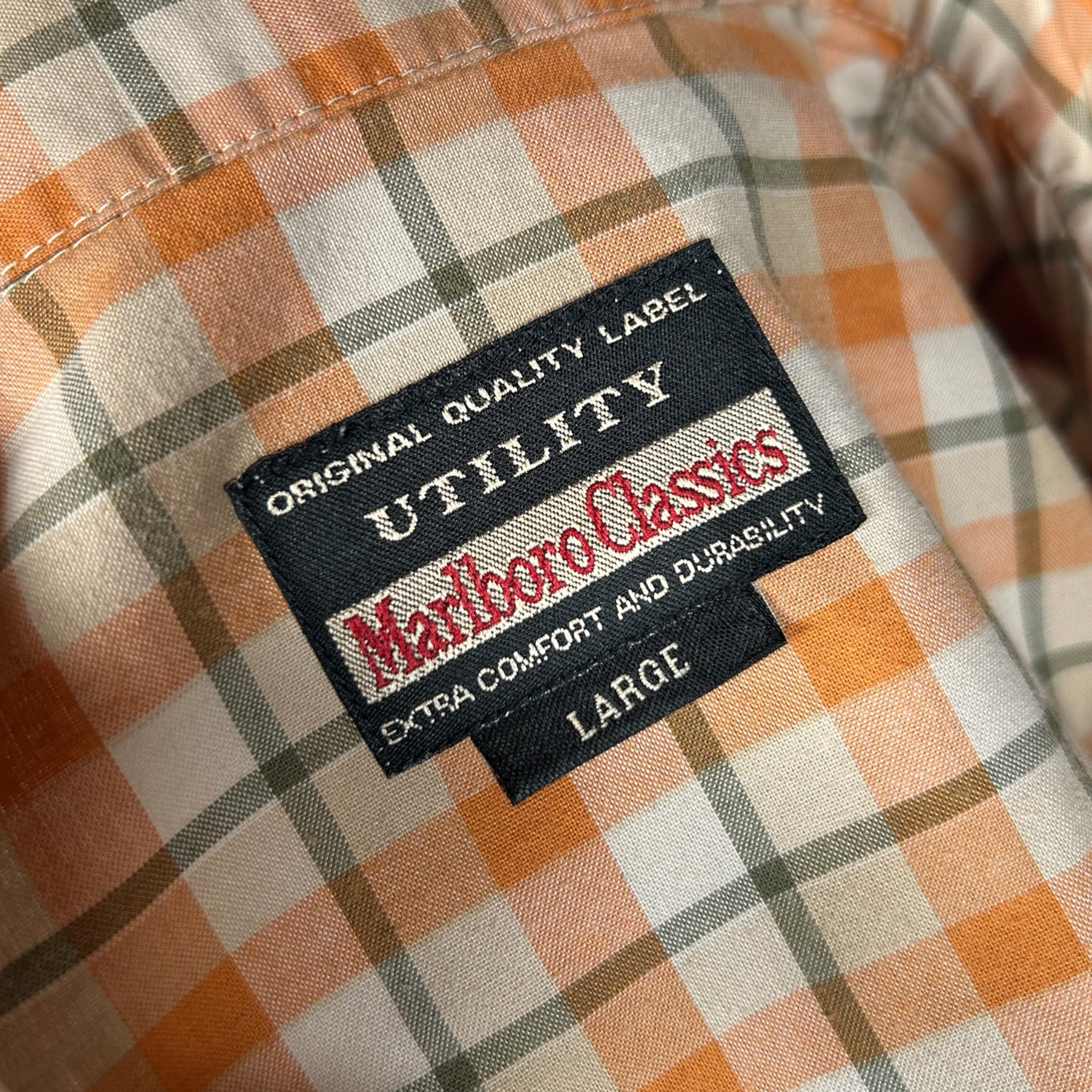 Camicia Vintage Marlboro Classics a Quadri - Anni '90