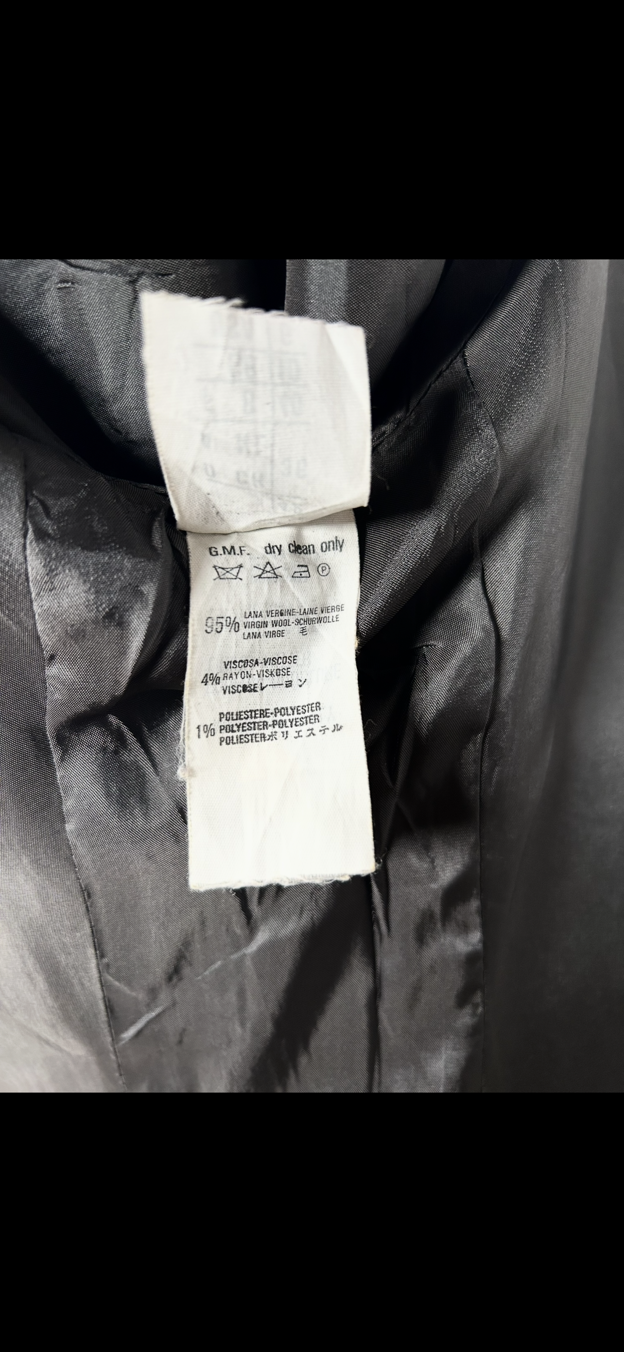 Blazer Vintage Studio 0001 by Gianfranco Ferré – Lana Vergine Gessata