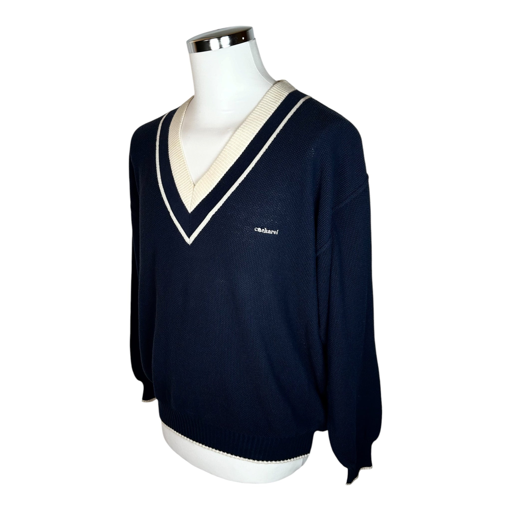 Maglione Vintage Cacharel stile Cricket – Anni ‘80