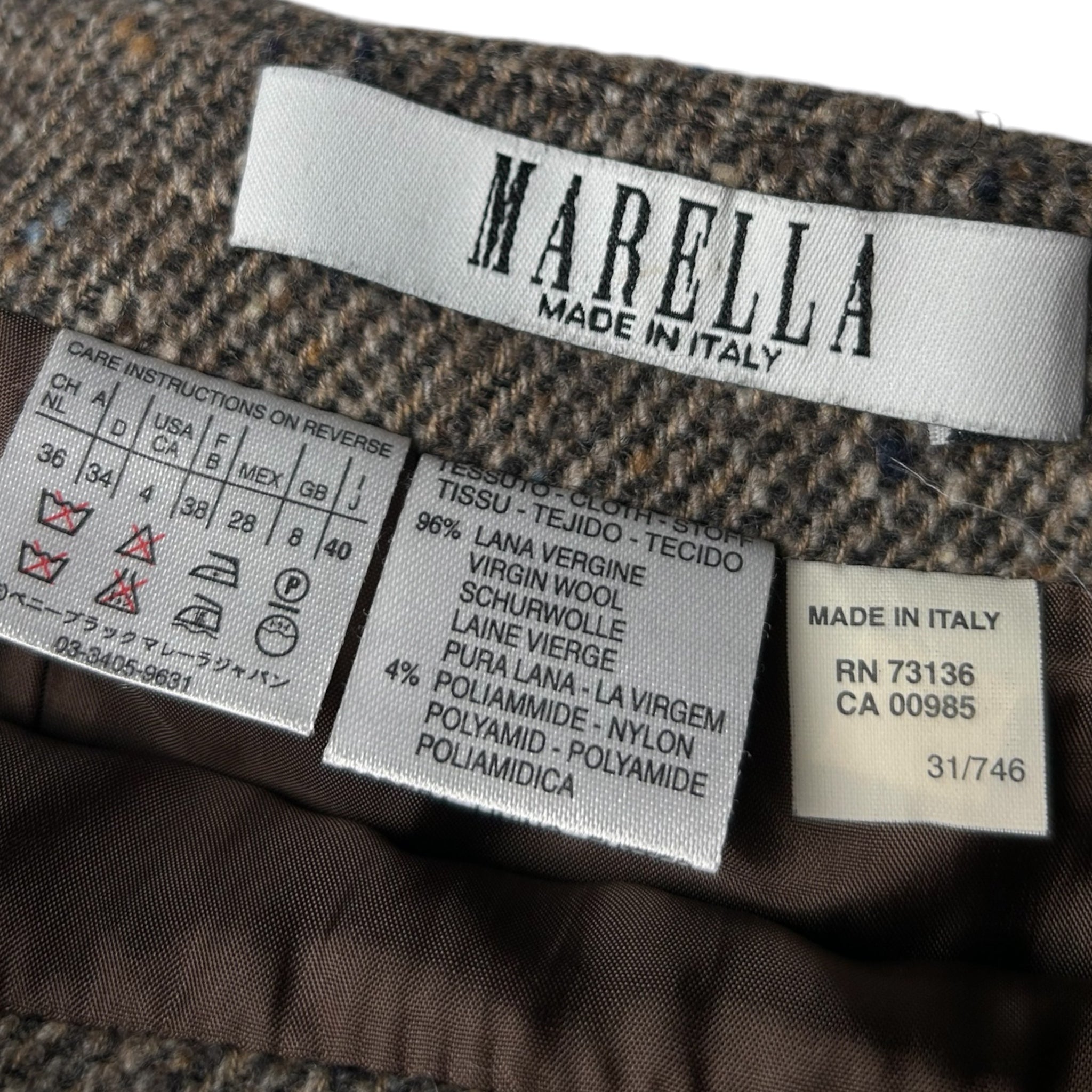 Gonna Marella in lana Vintage Anni ‘90/Y2K