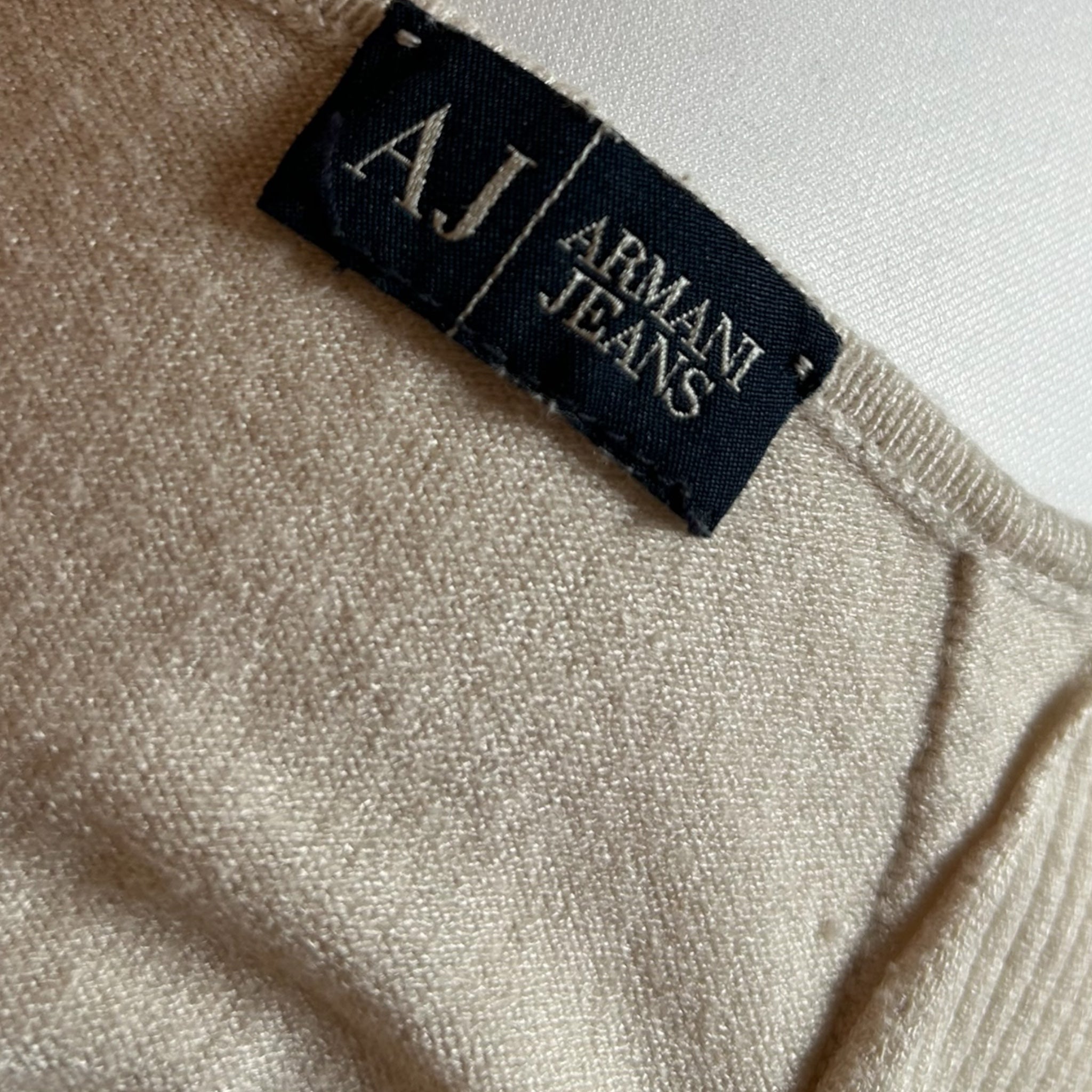Maglia Vintage Armani Jeans a Costine – Anni '90