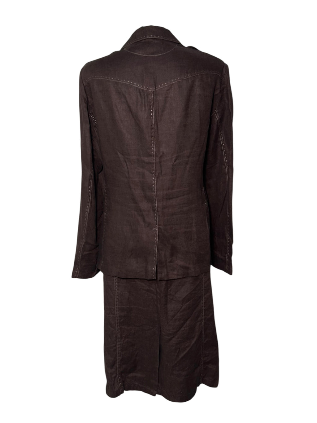 Completo Vintage Delia Ferrari in Lino – Anni '80/'90