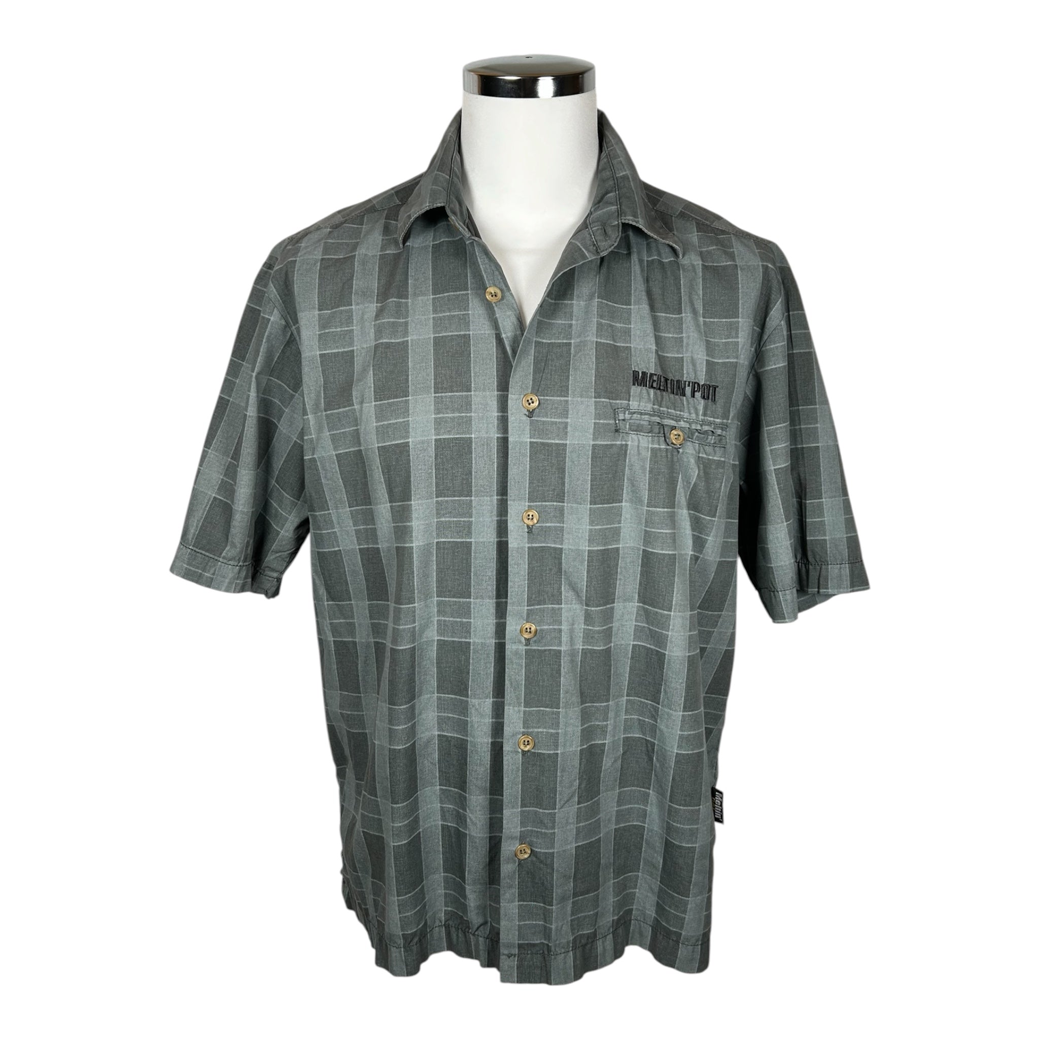 Camicia Vintage Meltin'Pot a Quadri – Anni '90 / Y2K