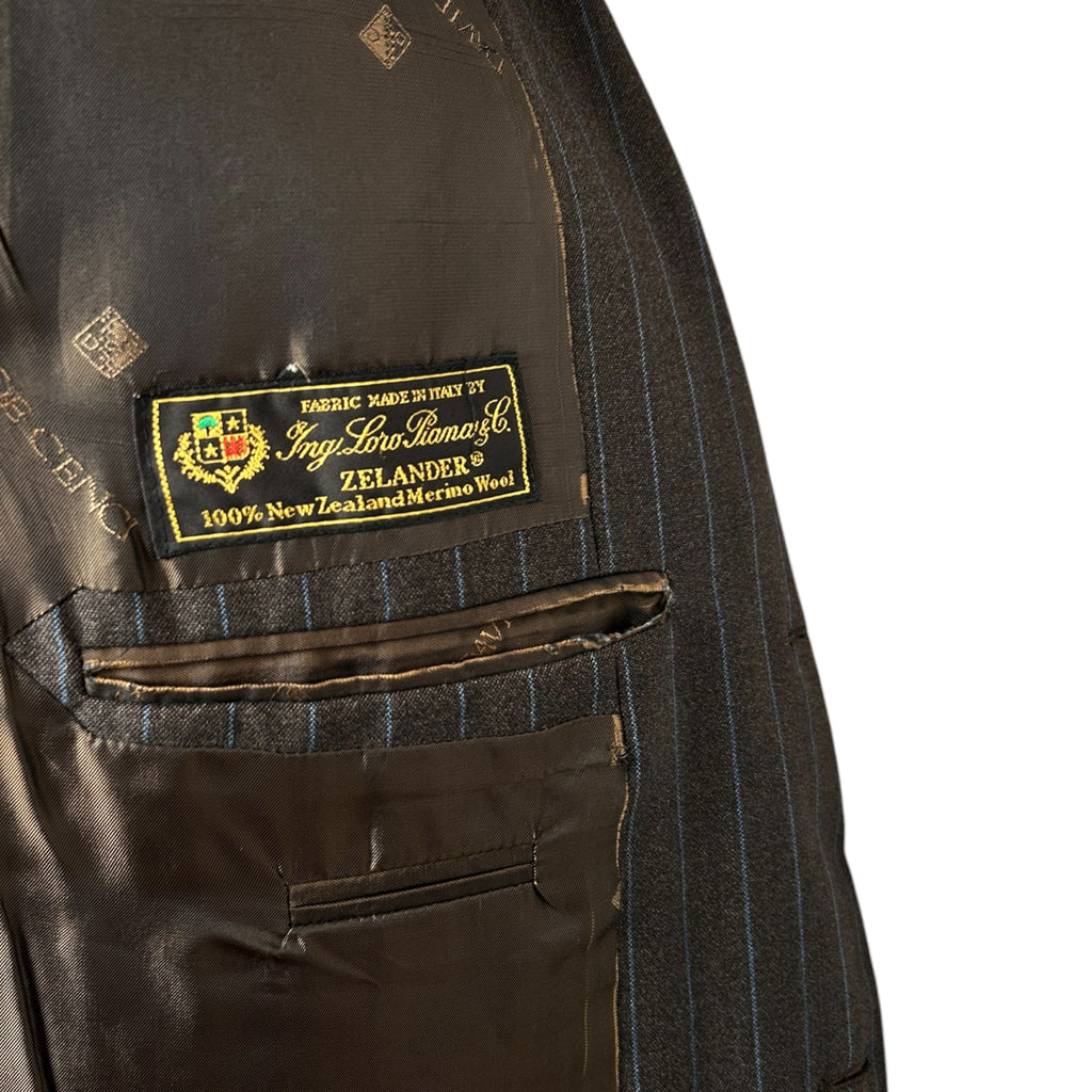 Giacca Sartoriale Gessata Vintage Davide Cenci x Loro Piana - Anni ‘80/90