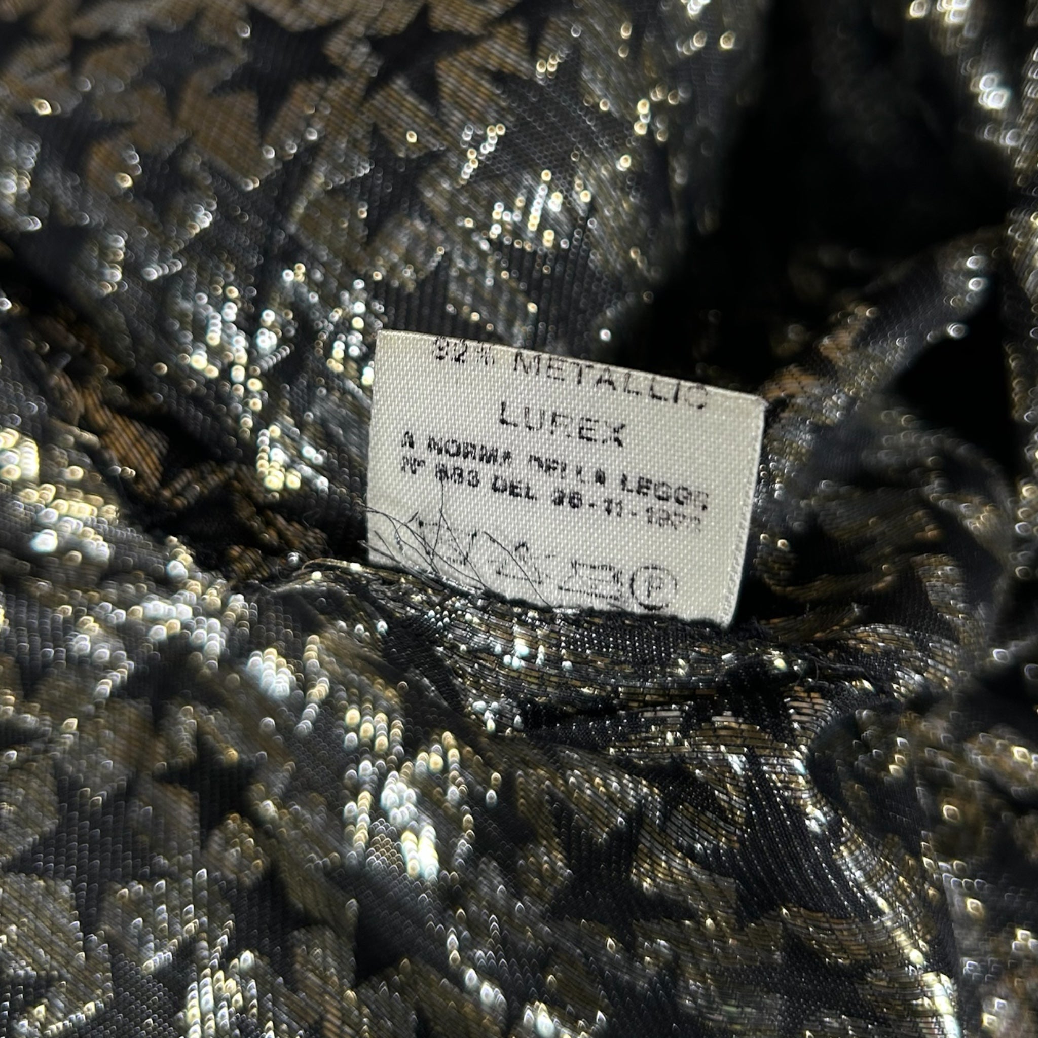 Top Pancaldi & B Vintage in seta e lurex - Anni ‘70/80