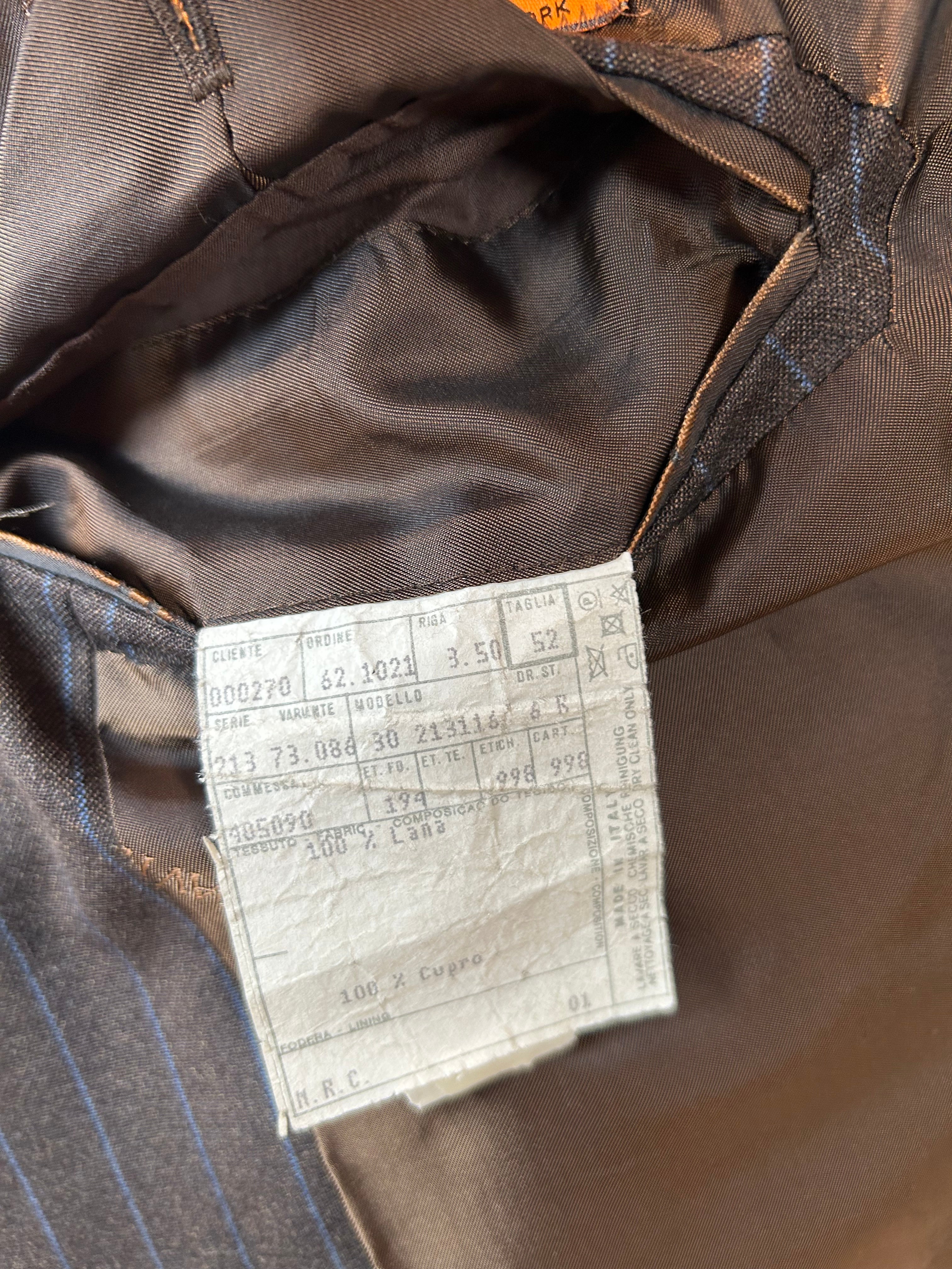 Giacca Sartoriale Gessata Vintage Davide Cenci x Loro Piana - Anni ‘80/90