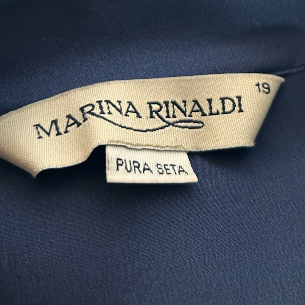 Camicia Vintage Marina Rinaldi in Pura Seta - Anni ‘90
