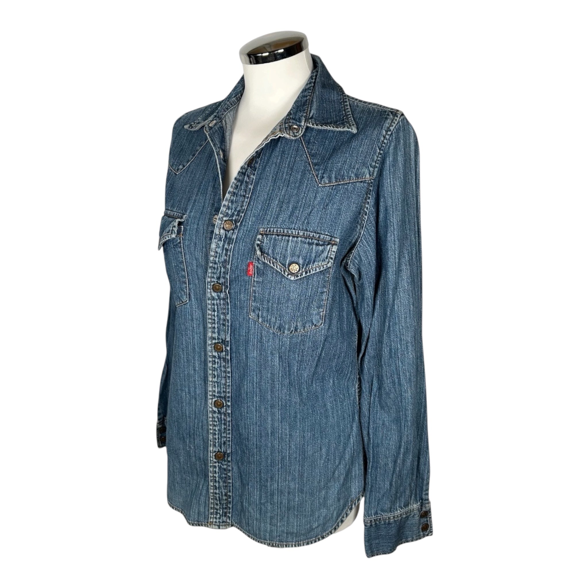 Camicia Western in Denim Vintage Levi's – Anni '90