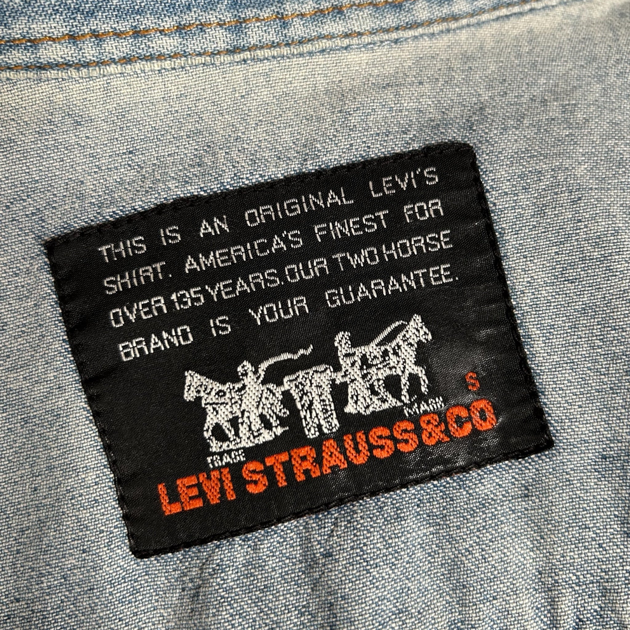 Camicia in denim Levi’s Orange Tab Vintage - Anni ‘80/90