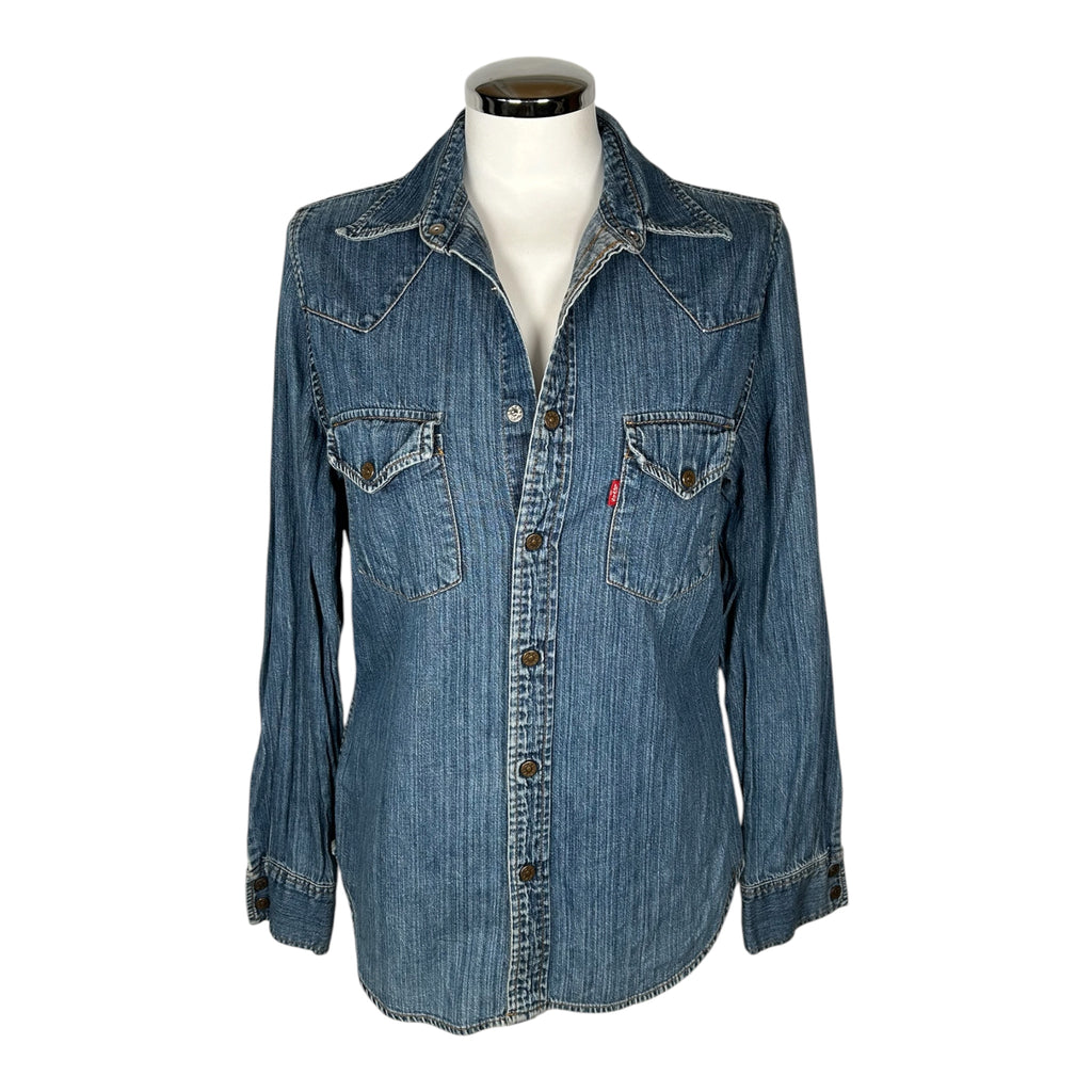 Camicia Western in Denim Vintage Levi's – Anni '90
