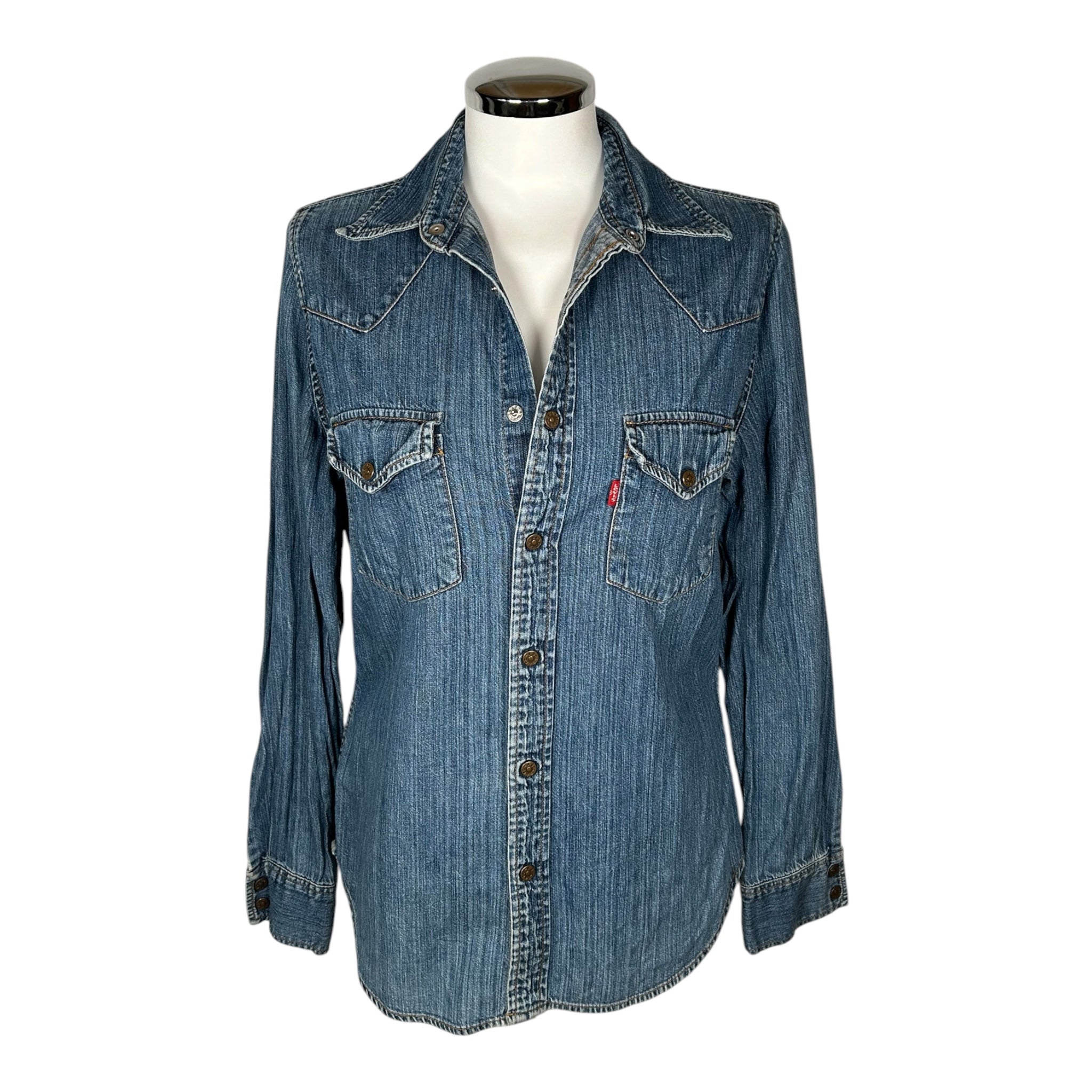Camicia Western in Denim Vintage Levi's – Anni '90
