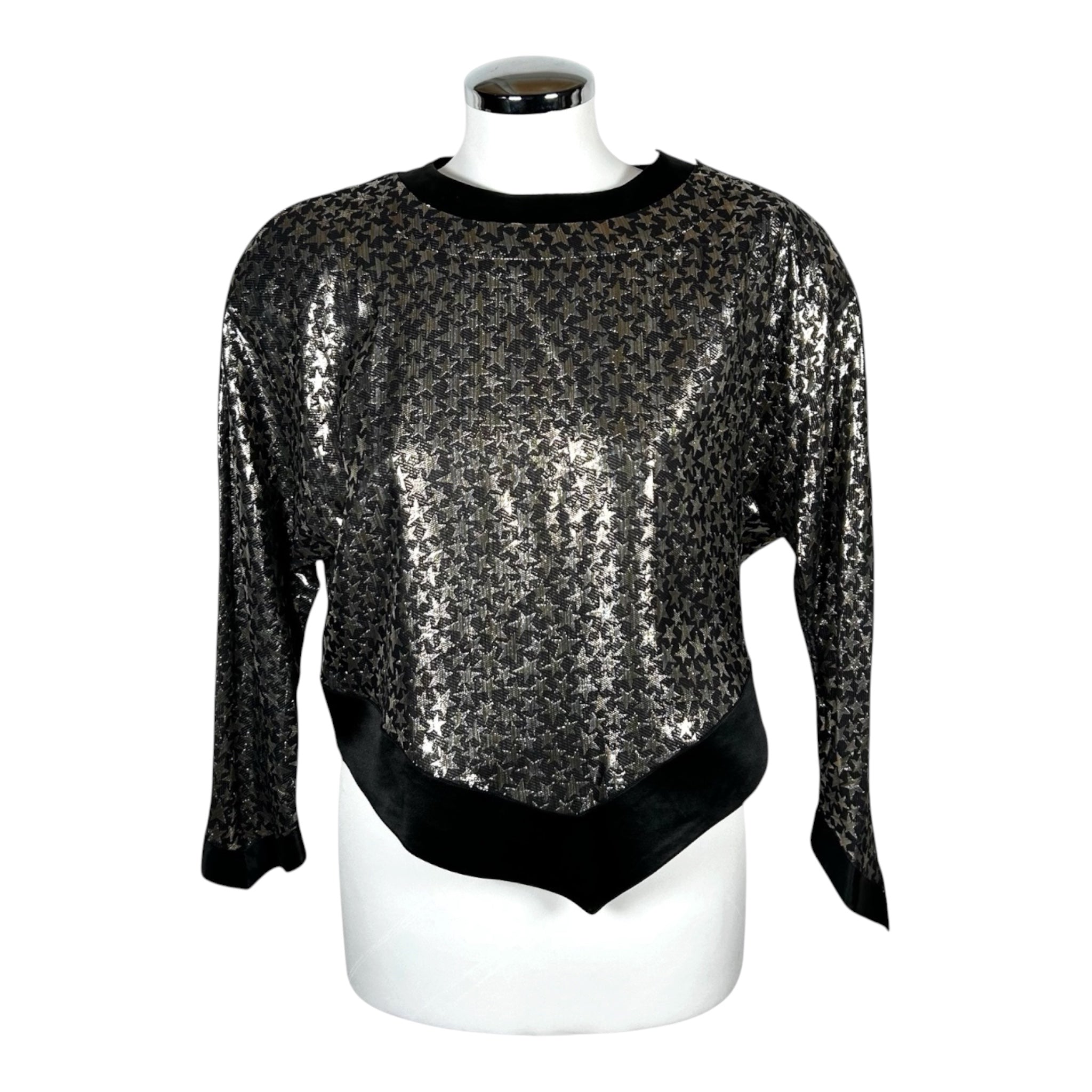 Top Pancaldi & B Vintage in seta e lurex - Anni ‘70/80