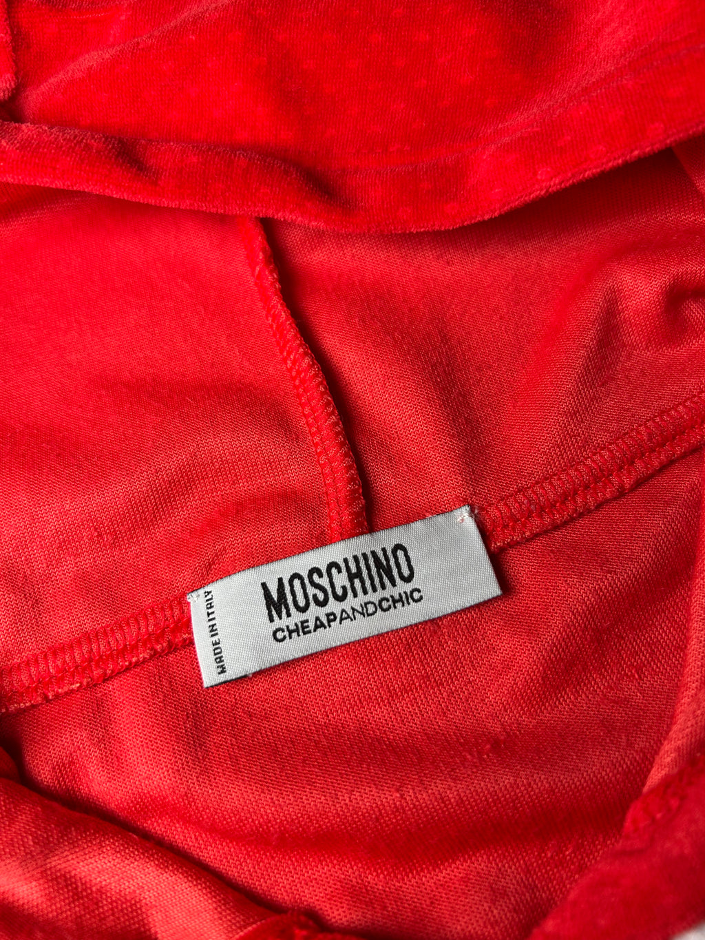 Felpa cropped Moschino Vintage