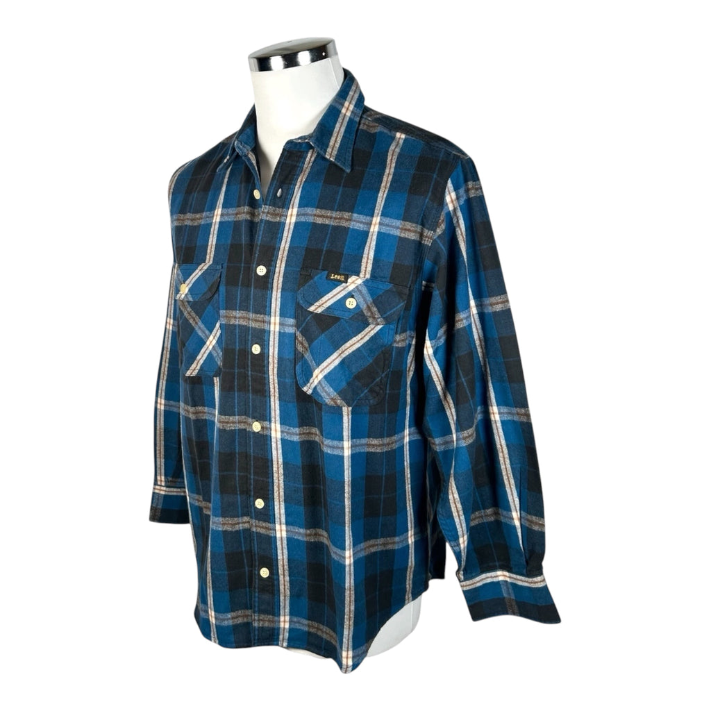 Camicia Vintage Lee Flanella a Quadri – Made in USA Anni '70