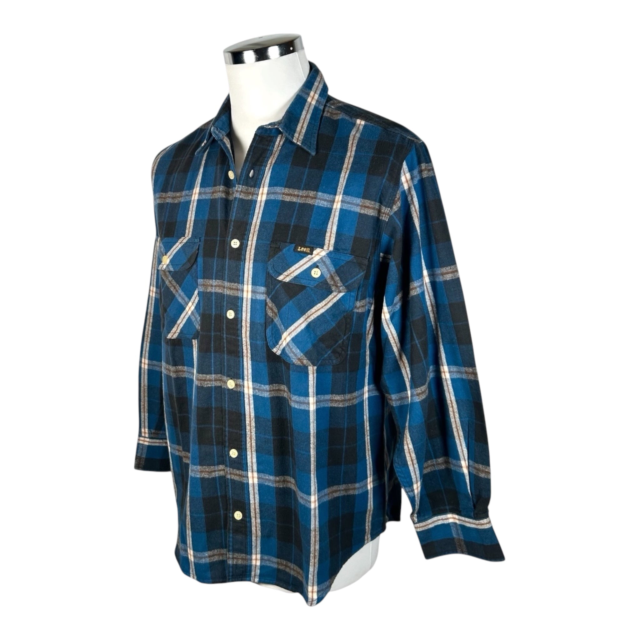 Camicia Vintage Lee Flanella a Quadri – Made in USA Anni '70