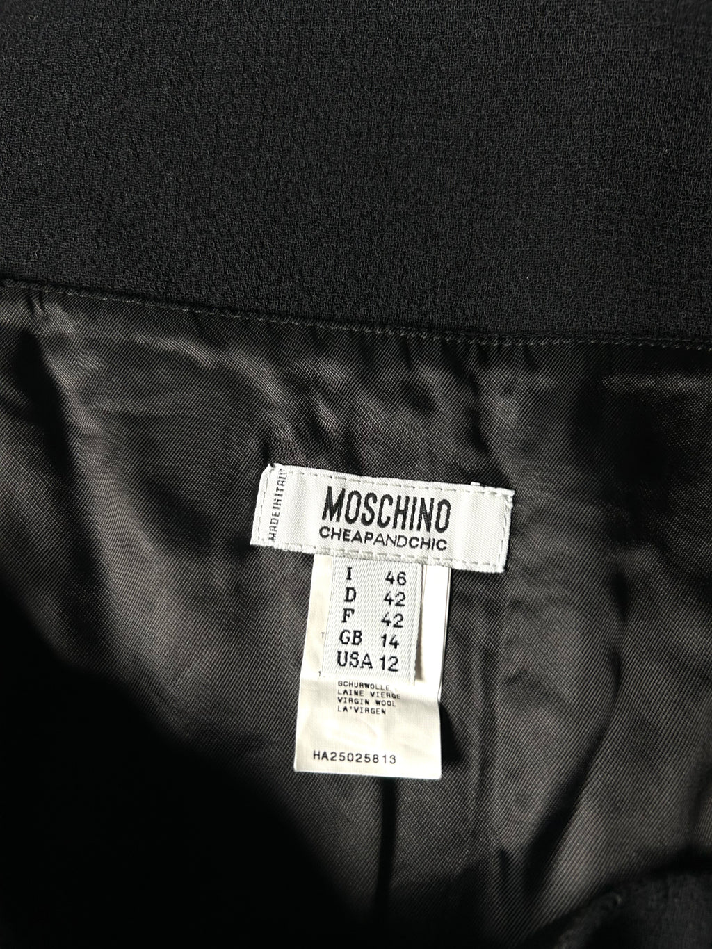 Gonna Vintage Moschino in Lana Vergine