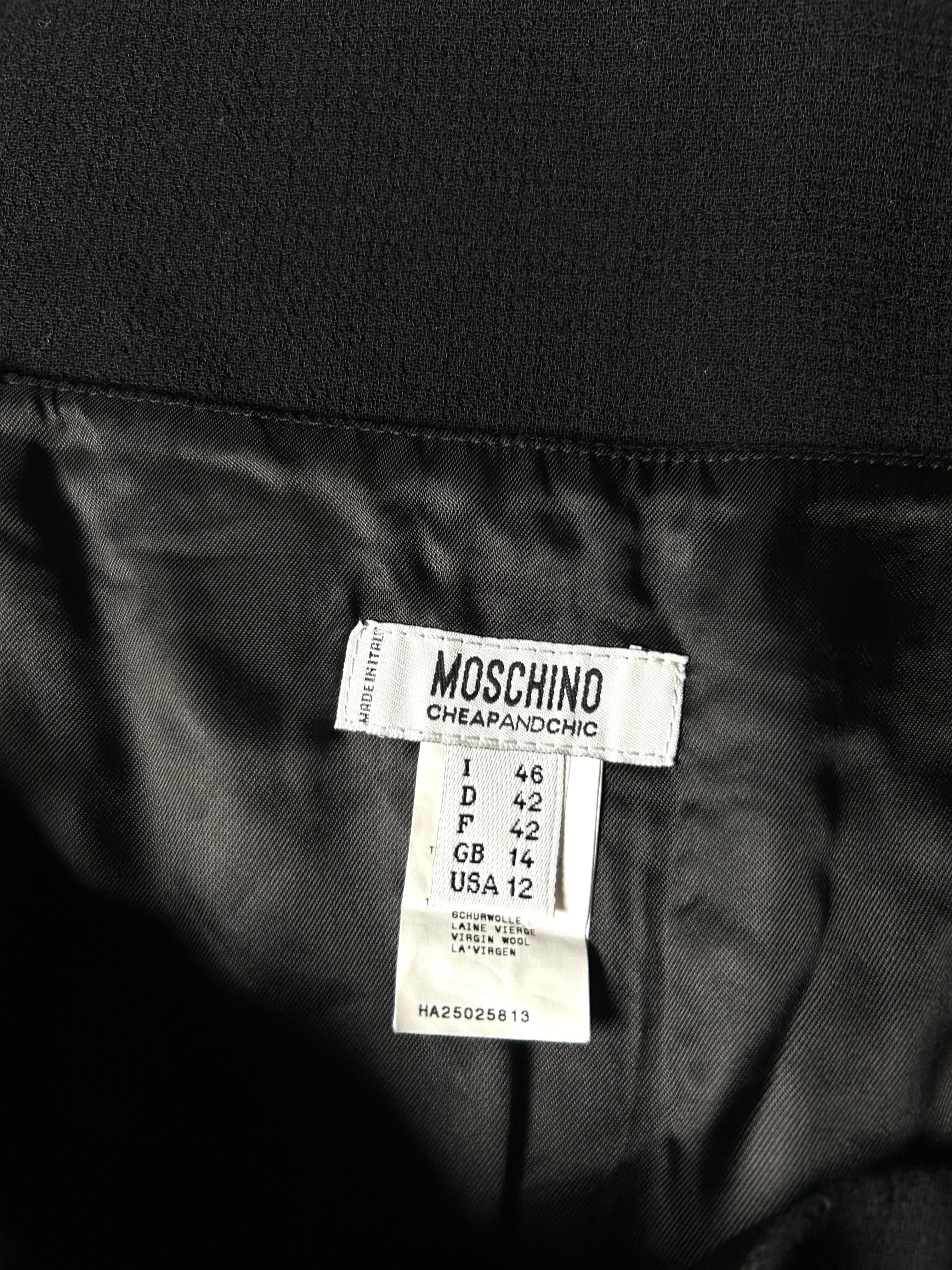 Gonna Vintage Moschino in Lana Vergine