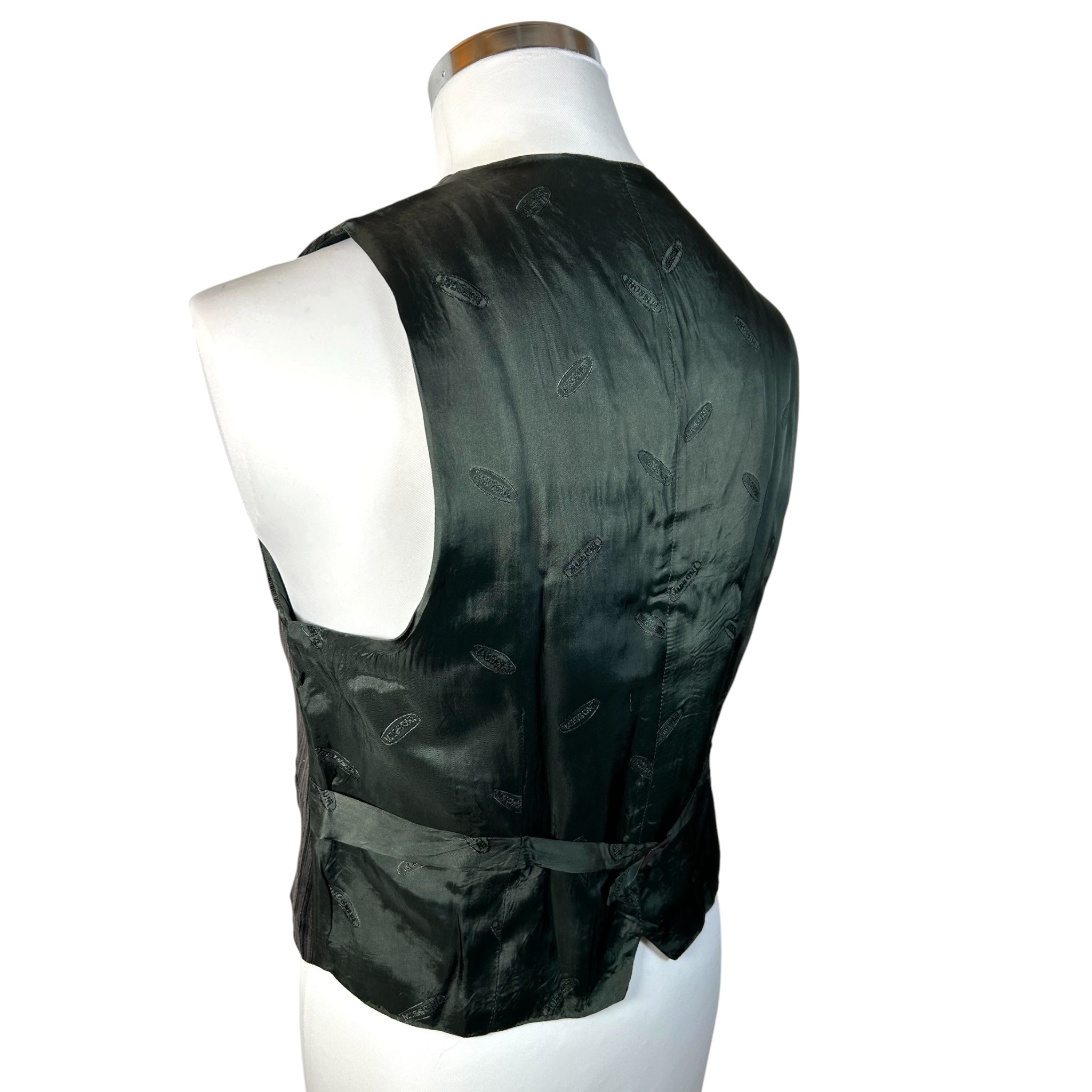 Gilet Sartoriale Gessato Missoni Vintage - Anni ‘80/90