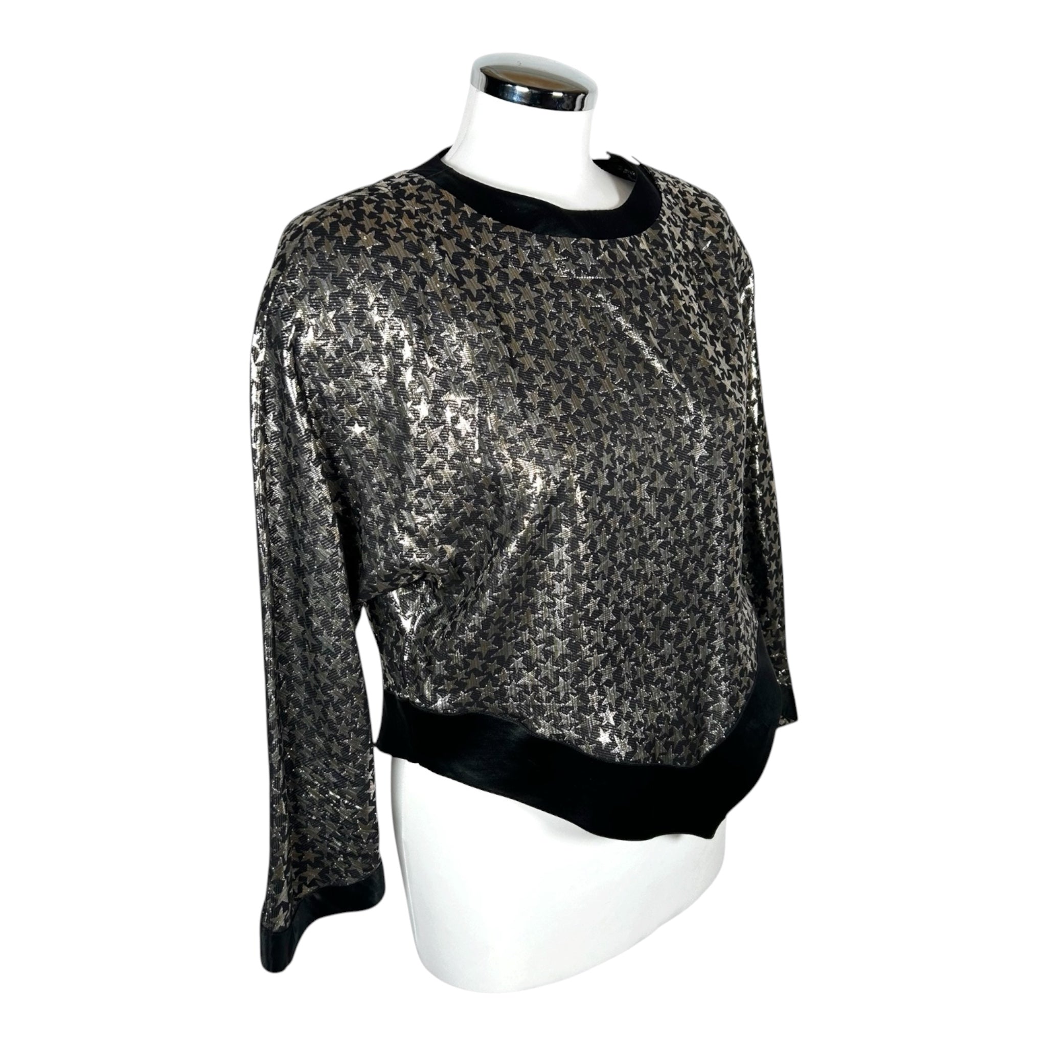 Top Pancaldi & B Vintage in seta e lurex - Anni ‘70/80