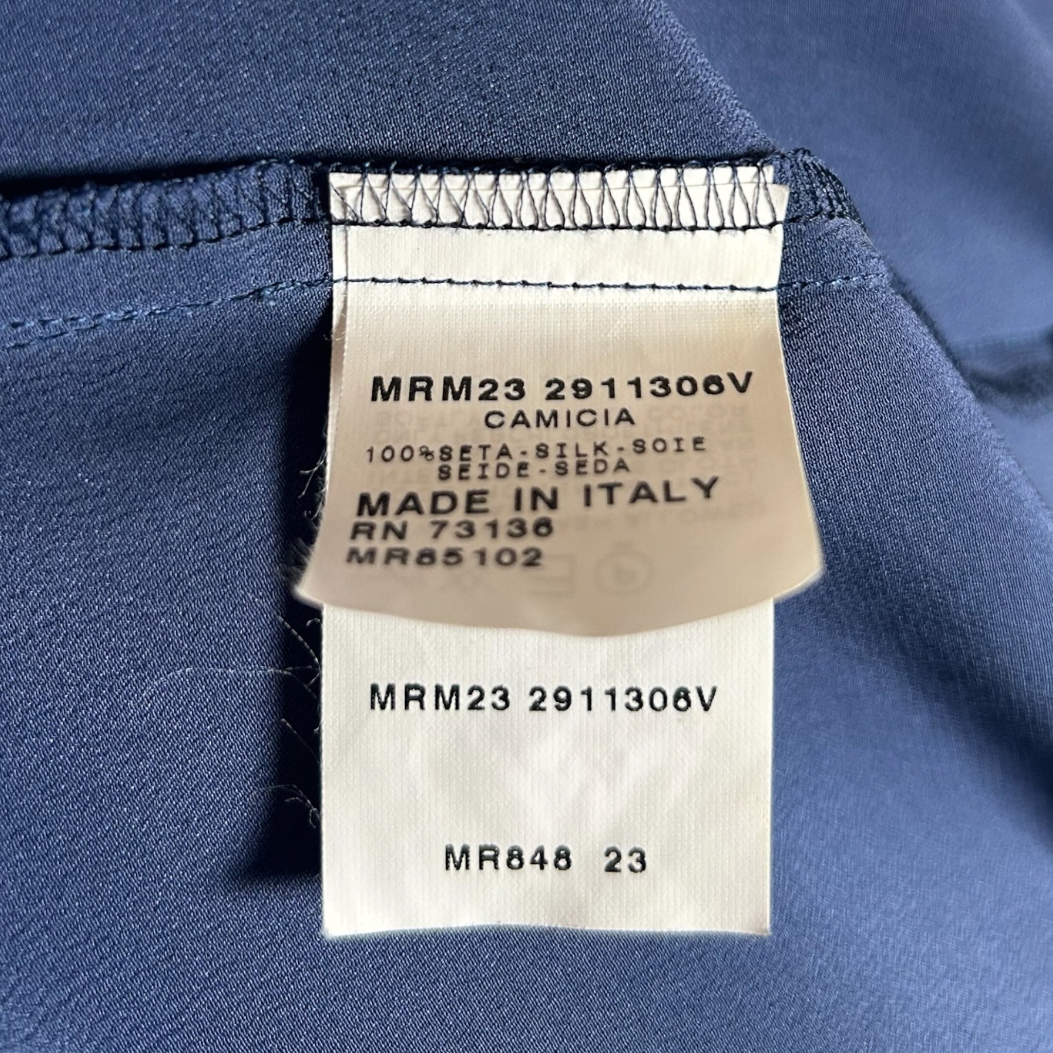 Camicia Vintage Marina Rinaldi in Pura Seta - Anni ‘90